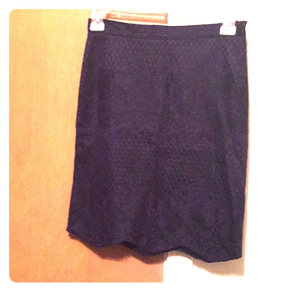 Navy Blue Pencil Skirt